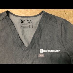 Figs catarina graphite Large women (with nyu logo)